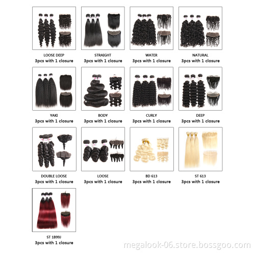 Top Quality Hot Selling Cuticle Aligned Raw Virgin Hair Fashionable Body Wave Lace Front Closure